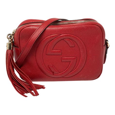 red gucci disco bag sale|Gucci soho disco discount.